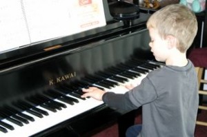Elijah at Grandma's Piano