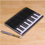 piano keys spiral notebook